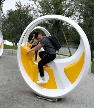 發(fā)電單車噴泉